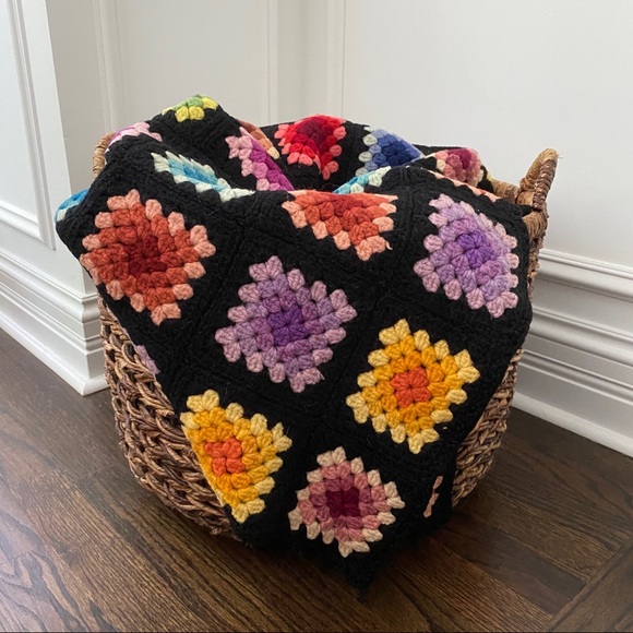 Vintage Other - Vintage ❤️ Granny Square Afghan Throw